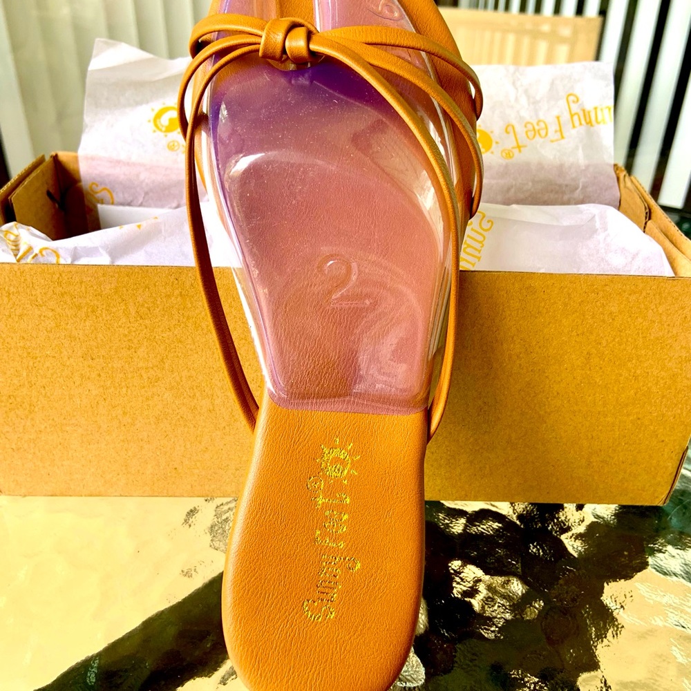 Sunny Feet Sandals&Beach straw hat for her